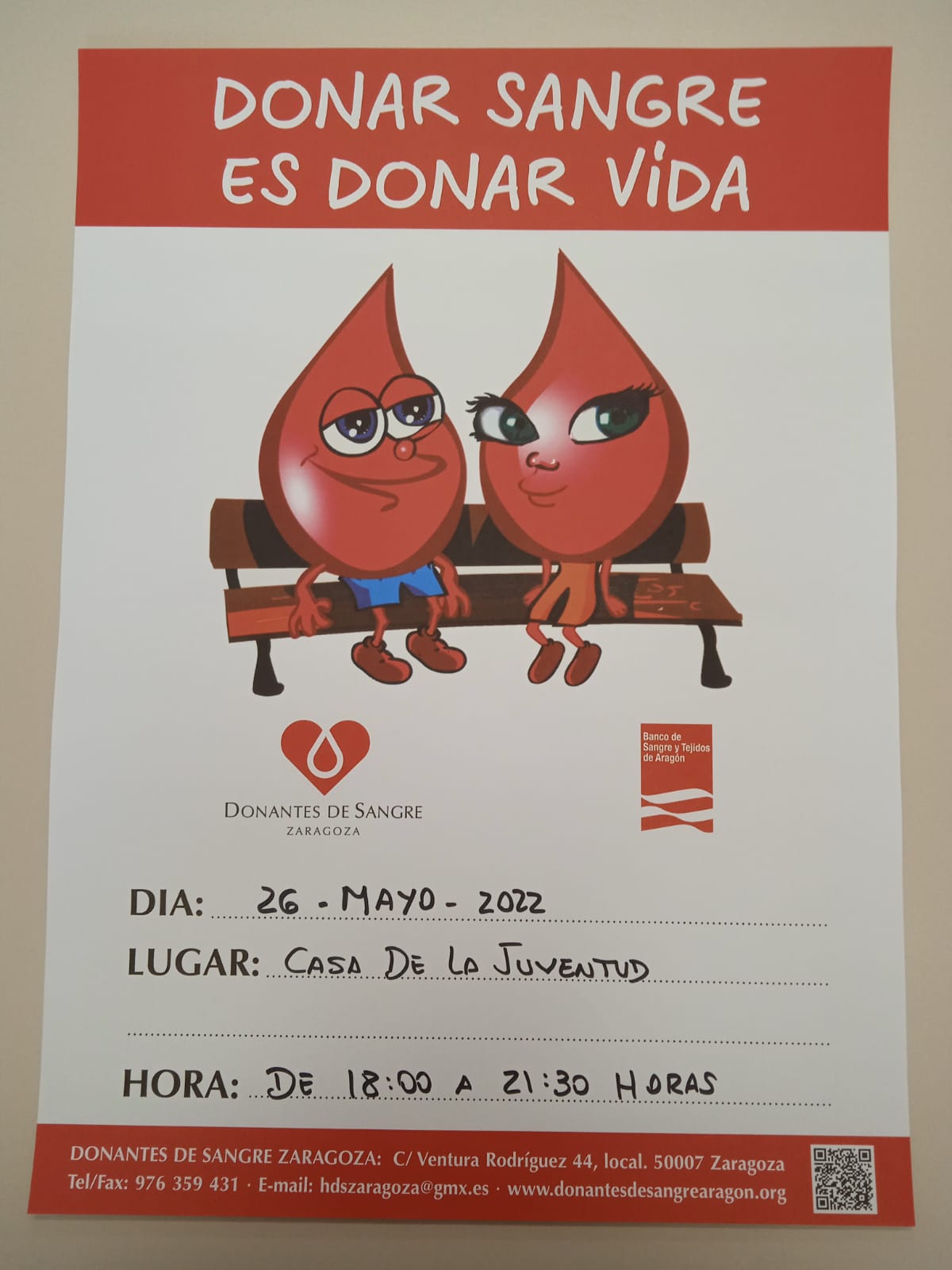 Donar Sangre es Donar Vida
