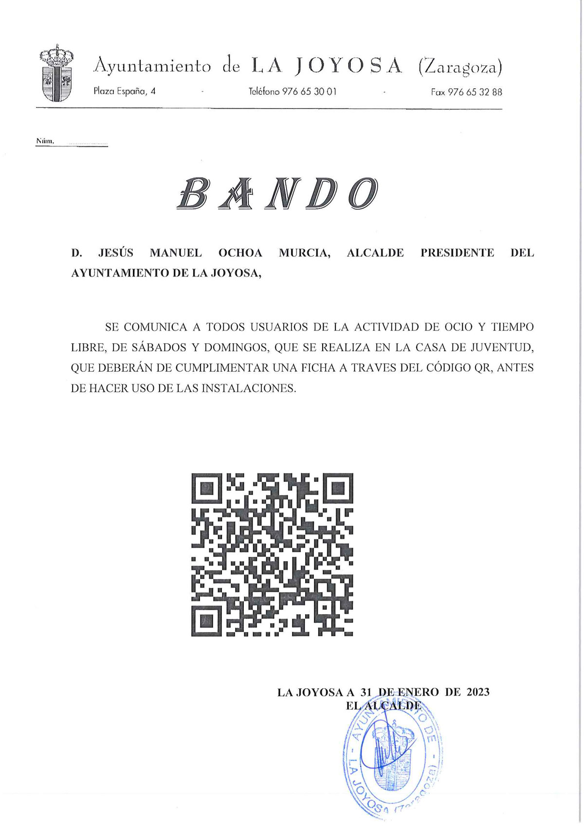 Bando ocio y tiempo libre